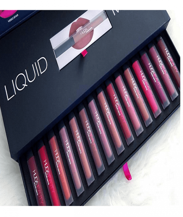 Buy Huda Beauty Liquid Matte Lipstick & Lip Gloss Tray in pakistan sanwarna.pk