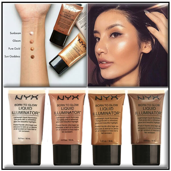 Buy NYX Cosmetics Born To Glow Liquid Illuminator online in pakistan sanwarna.pk