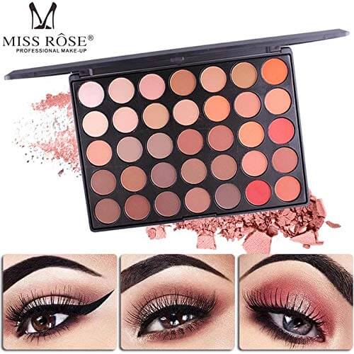 Buy Miss Rose 35 Color High Gloss & Matte Eyeshadow in pakistan sanwarna.pk