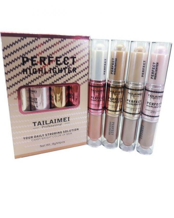 Order online Perfect dual 4 Highlighter Sticks by Tailaimei In pakistan sanwarna.pk