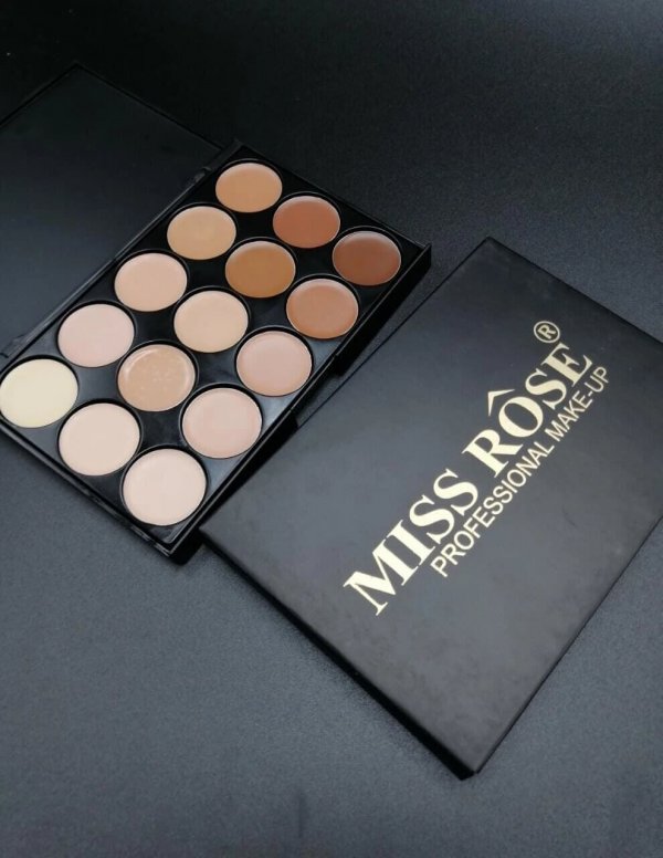 Buy Miss Rose 15 Colors Contour Face Cream Makeup in pakistan sanwarna.pk