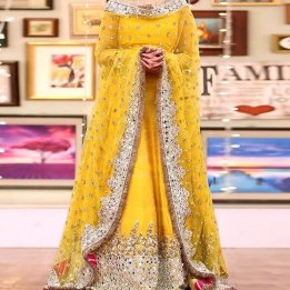 Bridal Mehndi Dress 2020 2021 Mirror Work Embroidered in pakistan sanwarna.pk
