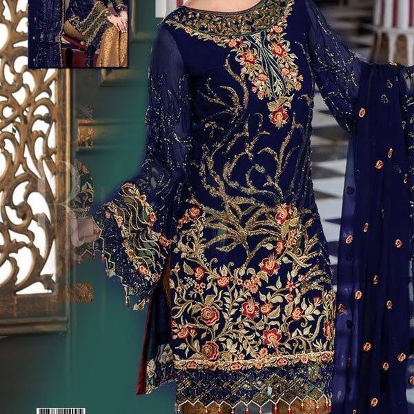 embroidered masoori dress with jamawar trouser in pakistan sanwarna.pk