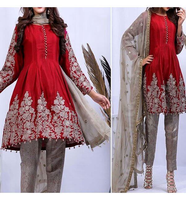 chiffon dresses in pakistan sanwarna.pk