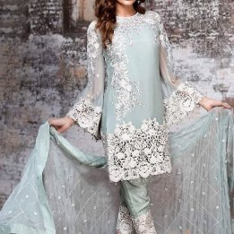 Elegant Pakistani Chiffon Party Dress in pakistan sanwarna.pk