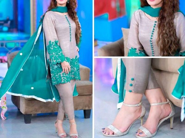 Embroidered Silk Dress with Chiffon Dupatta Price in Pakistan sanwarna.pk