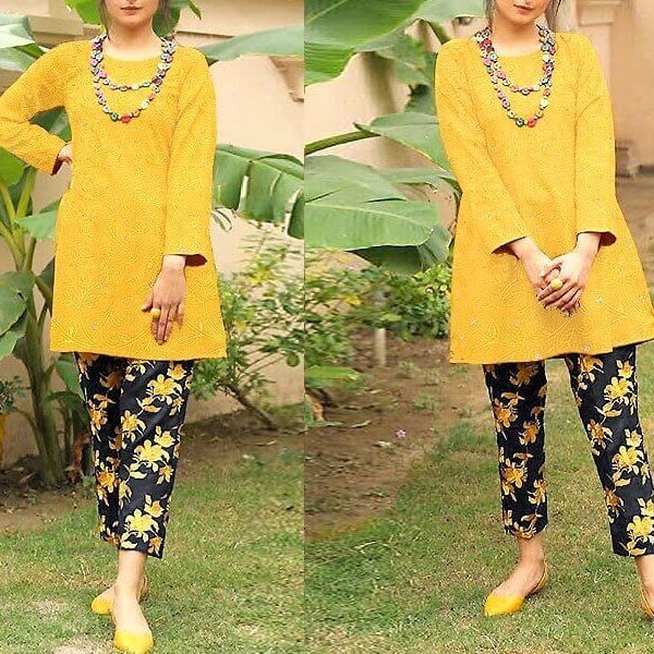 2-Pcs Heavy Sequins Embroidered Lawn Dress in pakistan sanwarna.pk