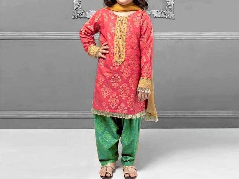 Kids 2-Pcs Embroidered Lawn Dress 2020 Price in pakistan sanwarna.pk