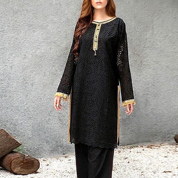 2-Pcs Chikankari Embroidered Lawn Dress in pakistan sanwarna.pk