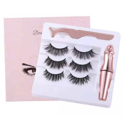 Reusable 3D Magnetic Eyelashes with Applicator Buy Online in Pakistan