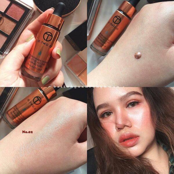 o.two.o glow shimmer liquid highlighter