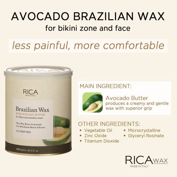 Rica Brazilian Avocado Wax 800ml