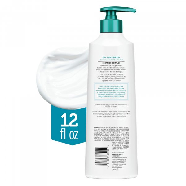curel dry skin therapy itch defense hydra silk moisturizer