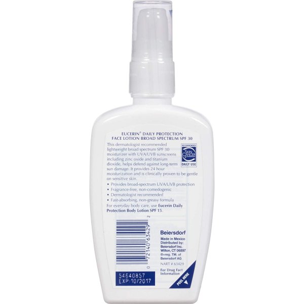 eucerin daily protection face lotion - broad spectrum spf 30