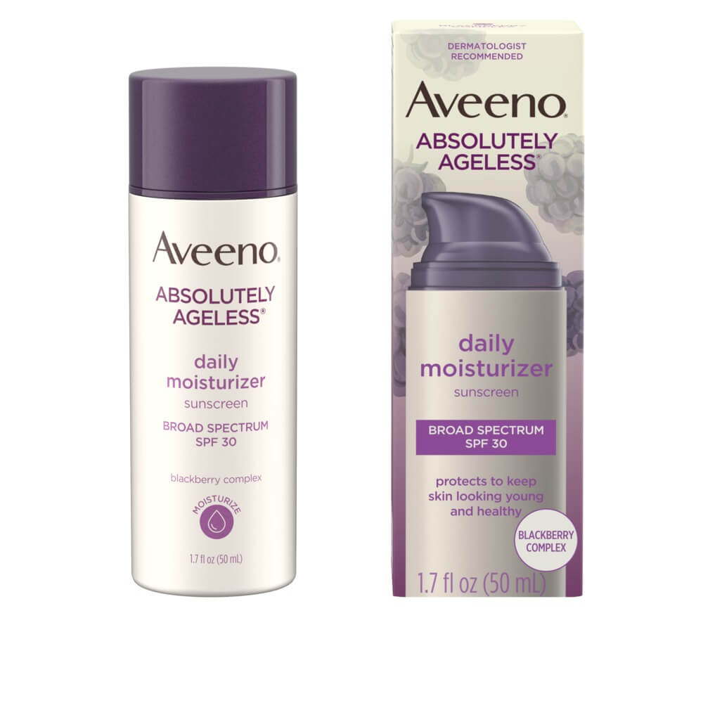 aveeno absolutely ageless daily moisturizer with sunscreen broad spectrum spf 30