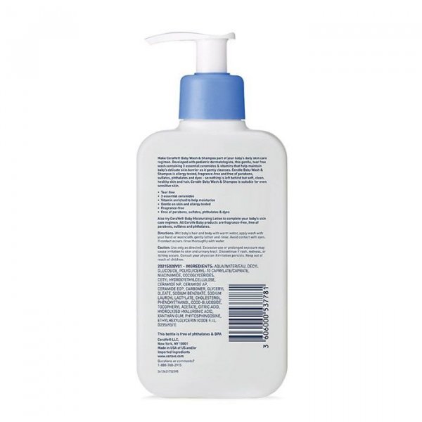 cerave baby wash and shampoo ingredients