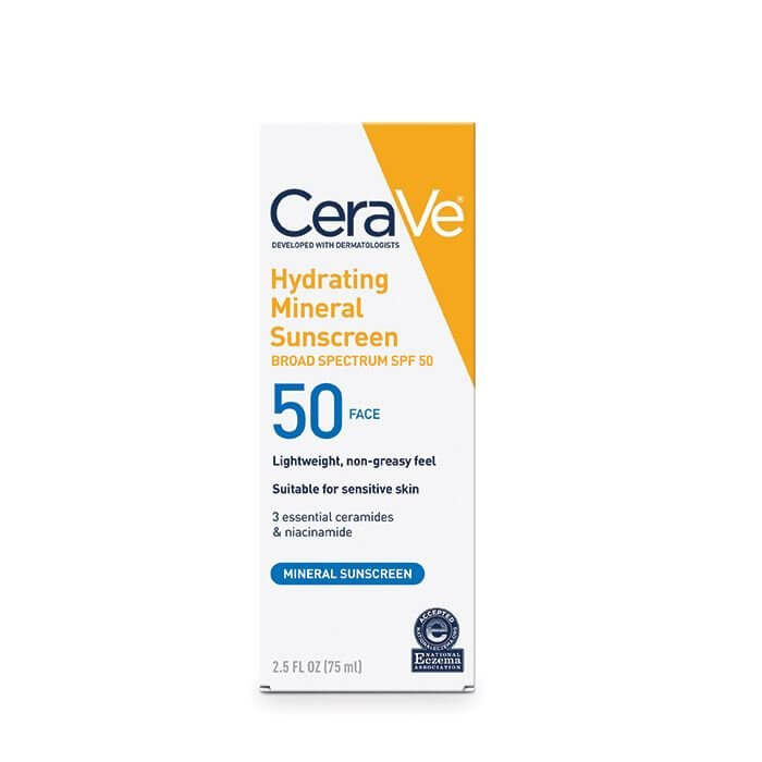 cerave mineral face sunscreen spf 50