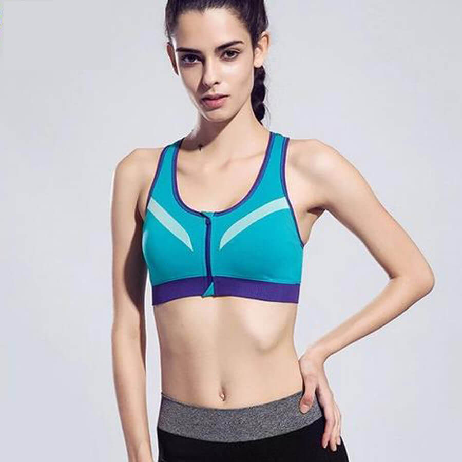 best zip front sports bra for large breasts