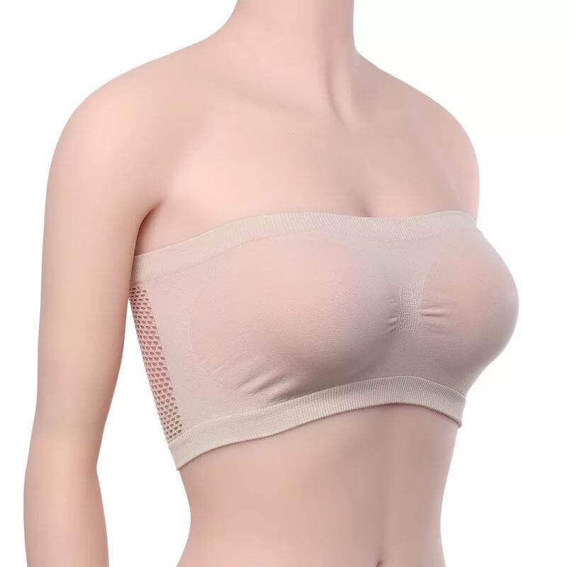 cotton strapless top
