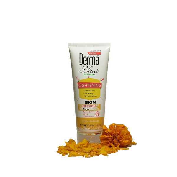 derma shine skin bleach mask review