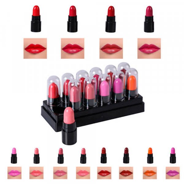 long lasting waterproof matte lipstick (12pcs/set)
