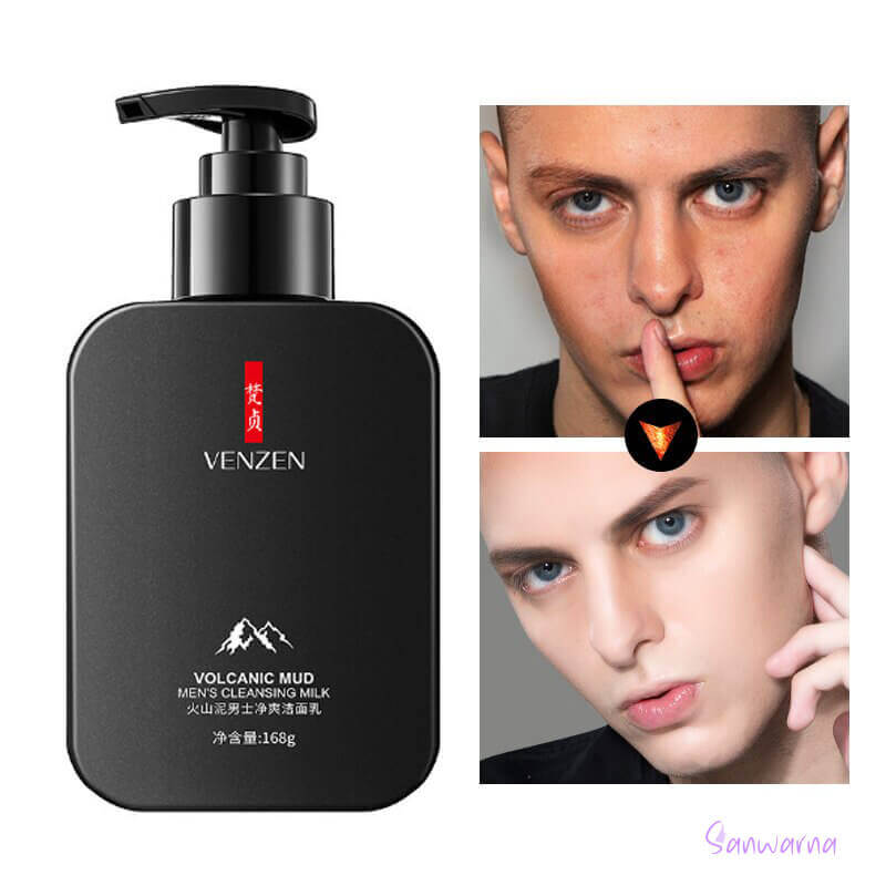 venzen volcanic mud mens milk facial cleanser review