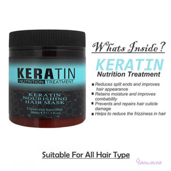 keratin nutrition treatment hair mask price sanwarna.pk