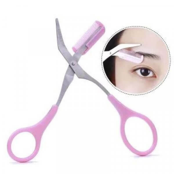 eyebrow grooming scissors with comb