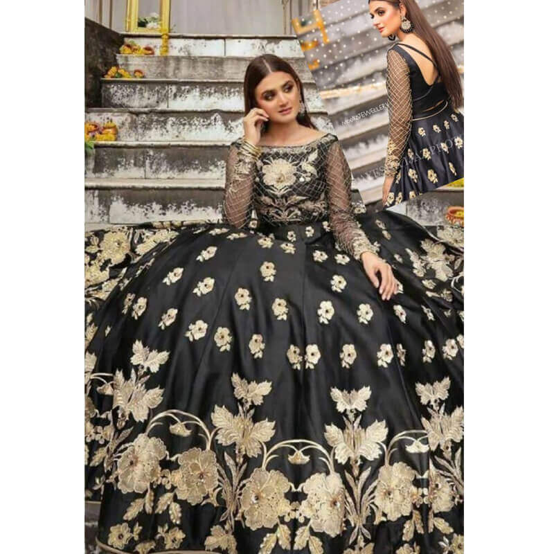 embroidered maxi dress pakistani
