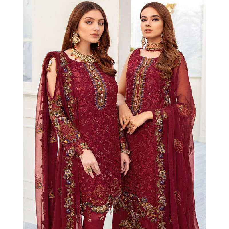 embroidered dresses online pakistan - sanwarna.pk