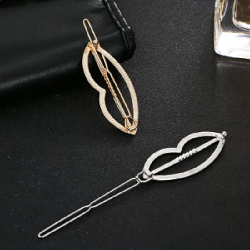 geometric shape hair clips