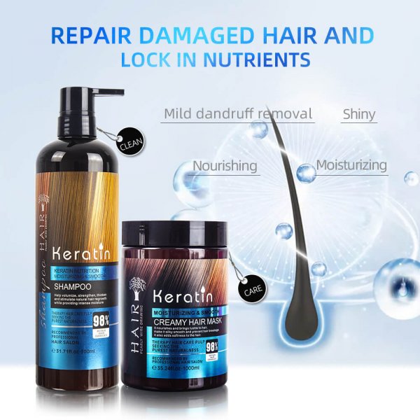 Keratin hair treatment keratin hair shampoo and Hair Mask sanwarna.pk