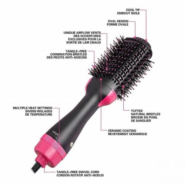 hair straightener brush without heat