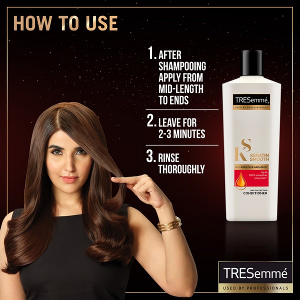 tresemme keratin smooth conditioner with argan oil - sanwarna.pk