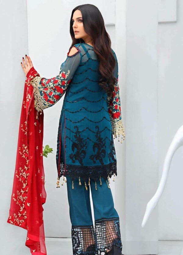 Areesha Embroidered Chiffon Unstitched 3 Piece Suit sanwarna.pk