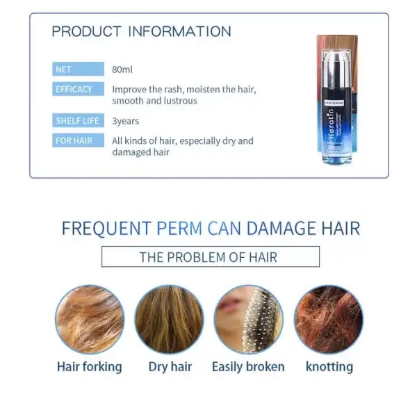 keratin hair serum how to use